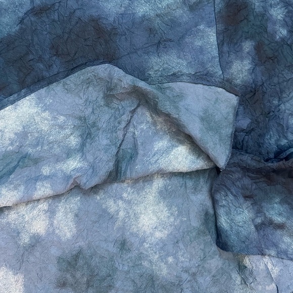 Free People Martine Flirt Tie-Dye Skirt Navy Blue Combo Size 12 - Picture 7 of 10